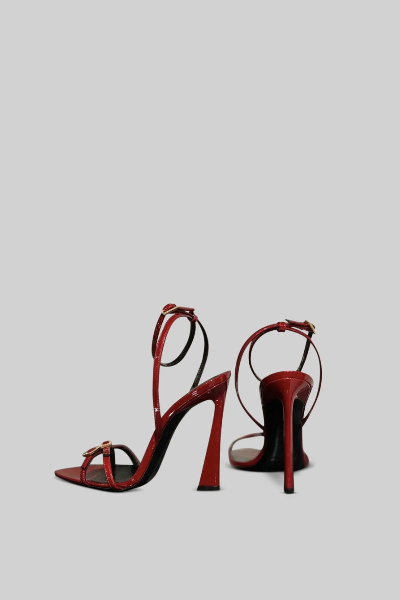 High Heel Stiletto Sandals - Red