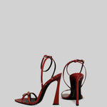 High Heel Stiletto Sandals - Red