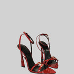 High Heel Stiletto Sandals - Red