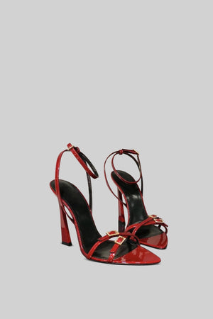 High Heel Stiletto Sandals - Red