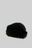 Russian Style Faux Fur Hat - Black