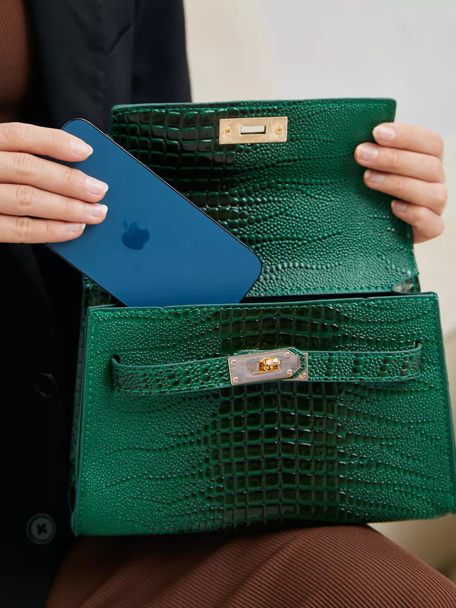 Evening clutch bag (Green edition)