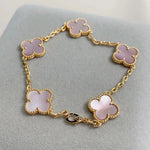 Lucky Clover Bracelet Pink