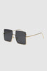 Rimless Oversized Square Sunglasses