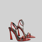 High Heel Stiletto Sandals - Red