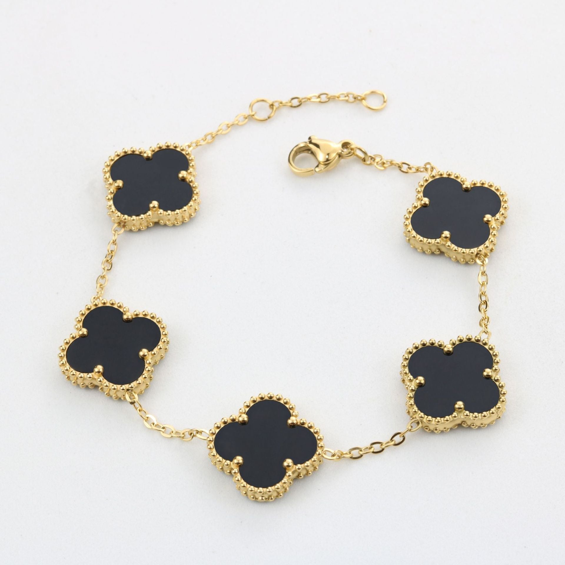 Lucky Clover Bracelet Black