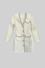 Modern Tweed Blazer - White