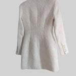 Modern Tweed Blazer - White